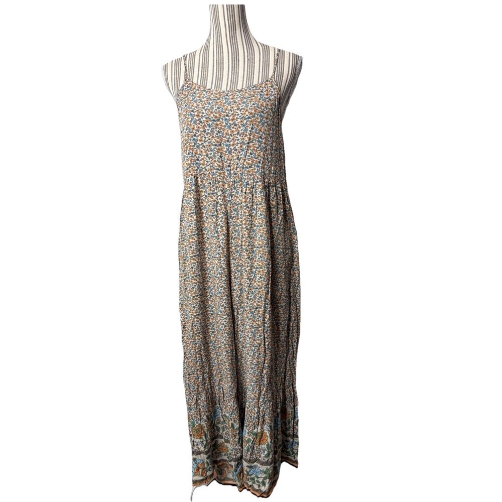 Natural Life Zoe Jumpsuit Wide Leg Size Small tiny flower print Adjustable - Picture 2 of 5